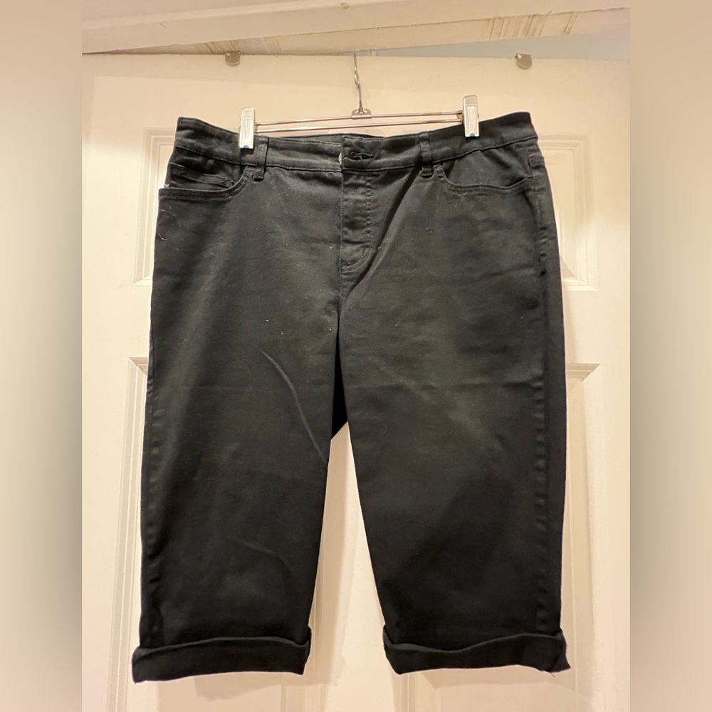 CHAPS Black denim Shorts